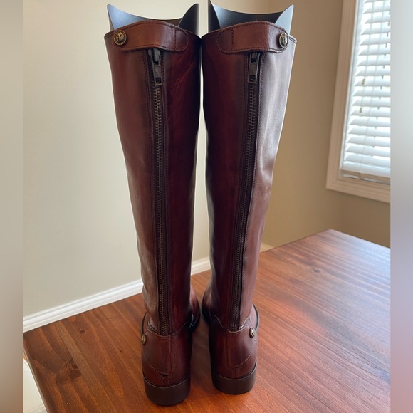 Frye cognac Melissa Button Back zip riding boot 6.5 - Picture 6 of 13